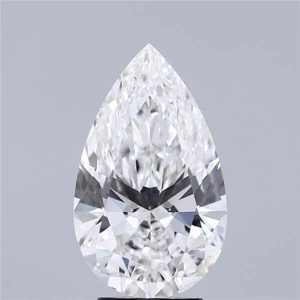 3.20ct Pear Lab Grown Diamond (Colour E, Clarity VVS2, IGI Certified)