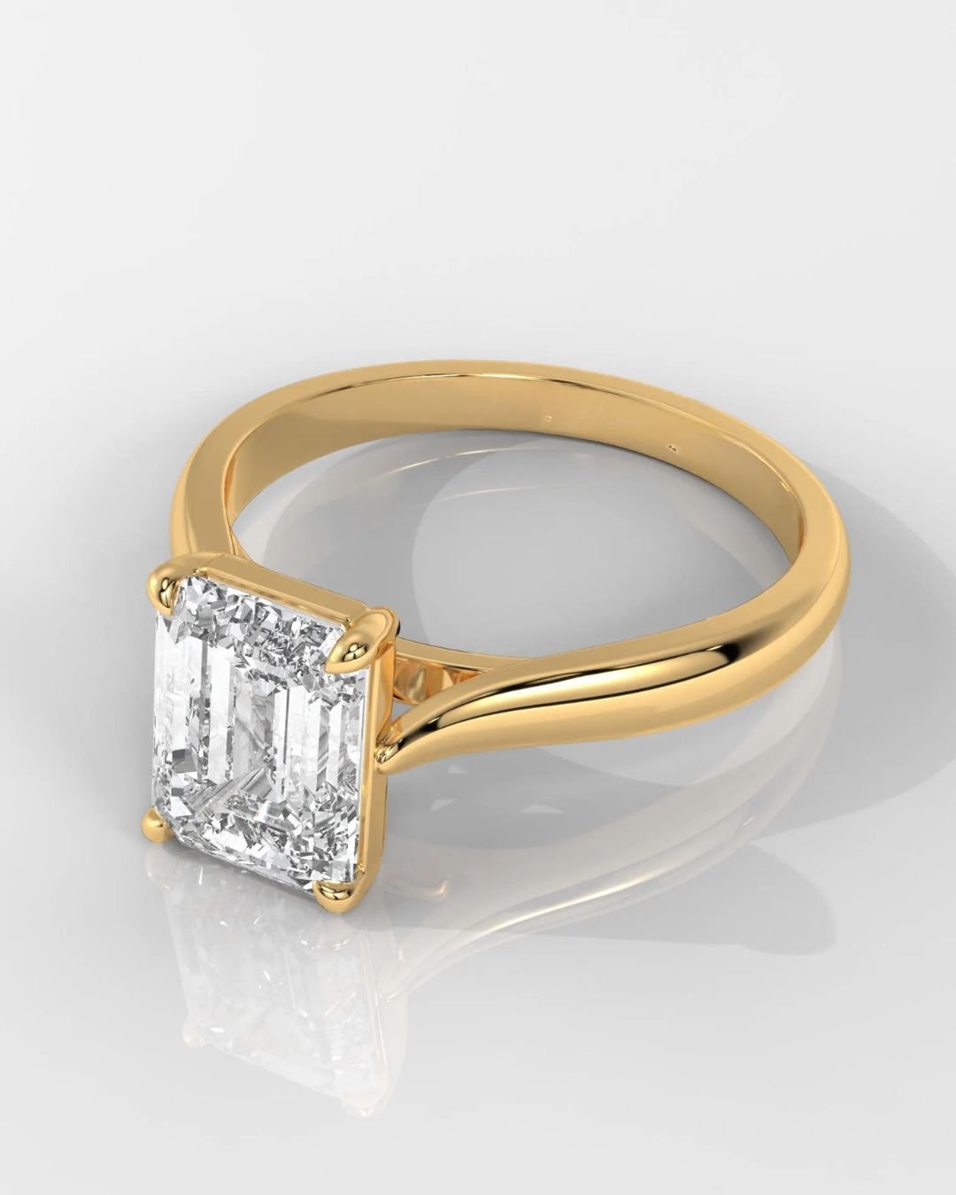 Radiant Cut Lab Grown Diamond Engagement Ring