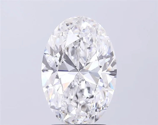 3.00ct Oval Lab Grown Diamond (Colour E, Clarity VS2, IGI Certified)