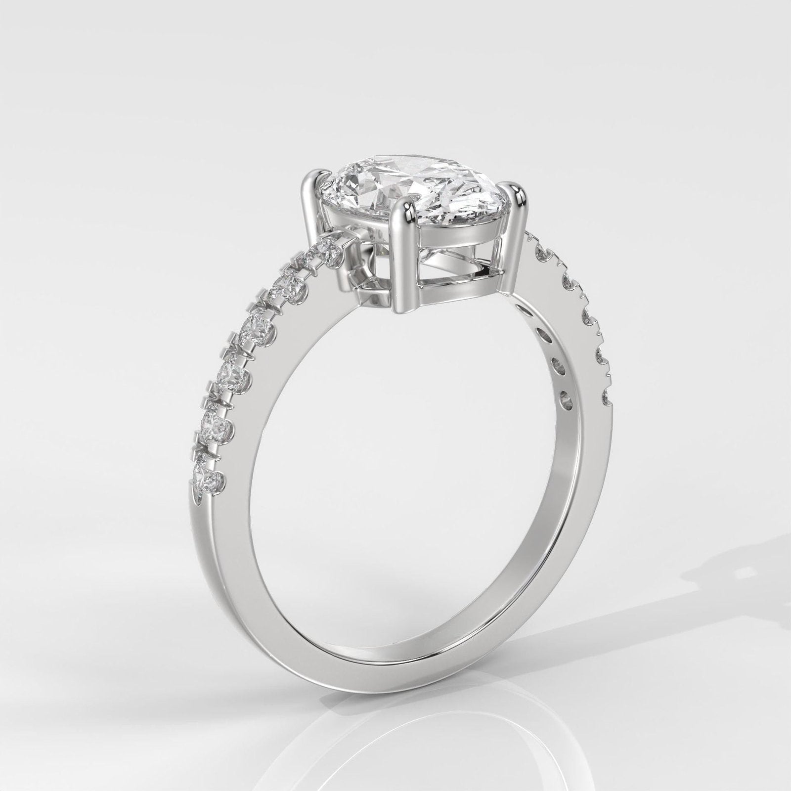 Oval Brilliant Cut Engagement Ring