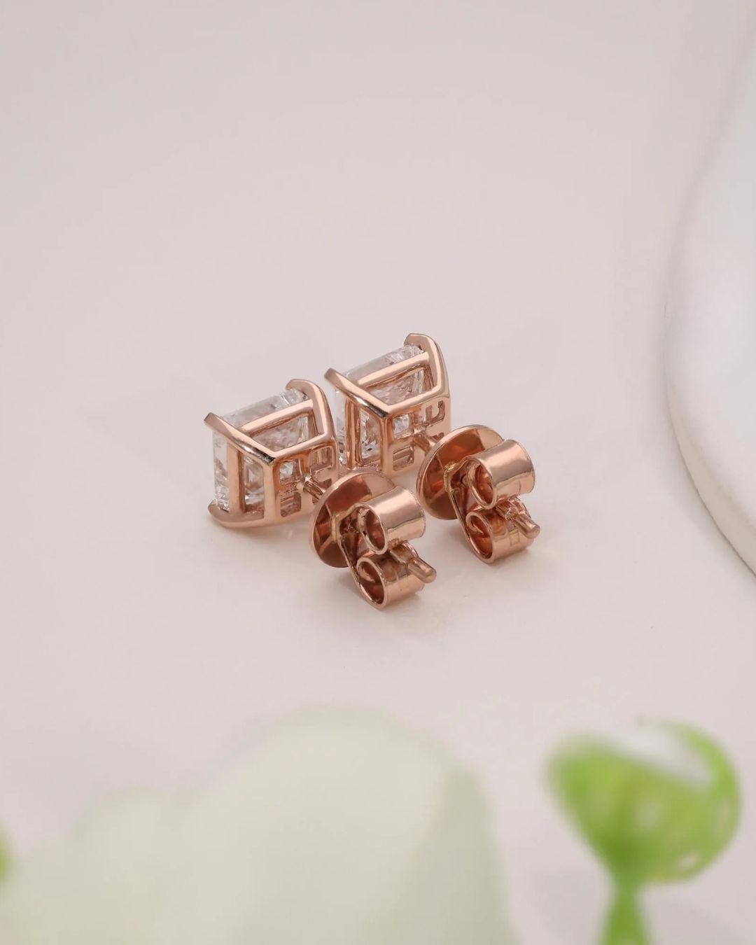 Princess Lab Grown Diamond Stud Earrings