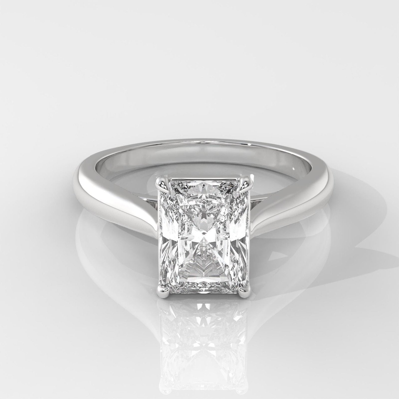 Radiant Cut Lab-Grown Diamond Solitaire Ring
