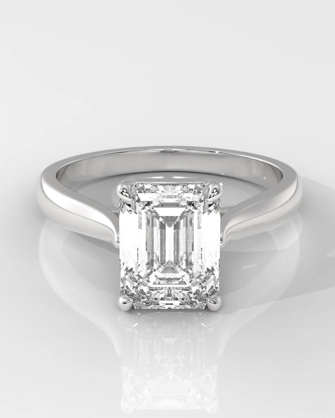 Radiant Cut Lab Grown Diamond Engagement Ring