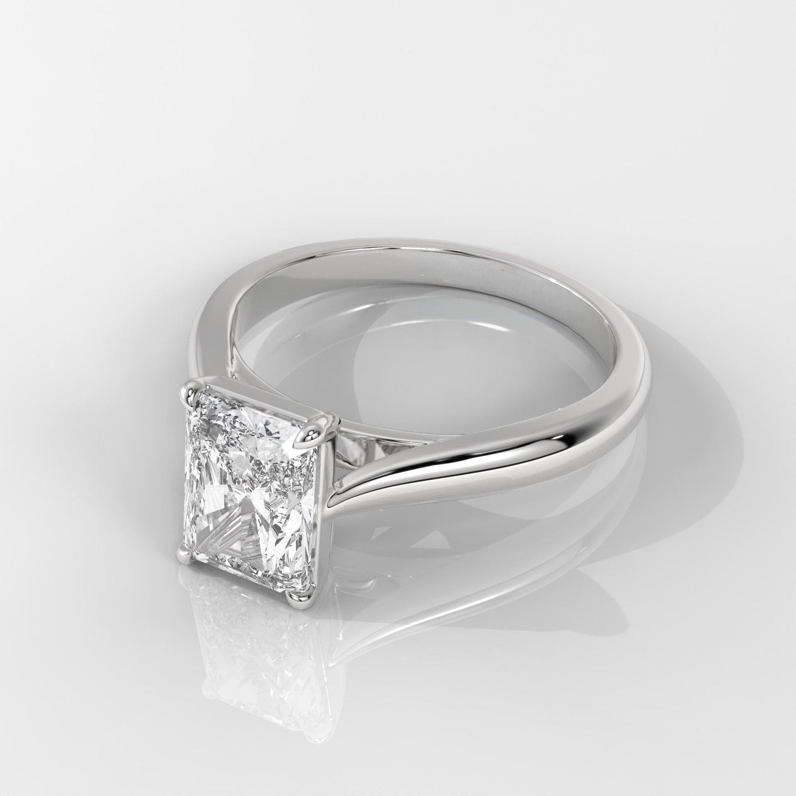 Radiant Cut Lab-Grown Diamond Solitaire Ring