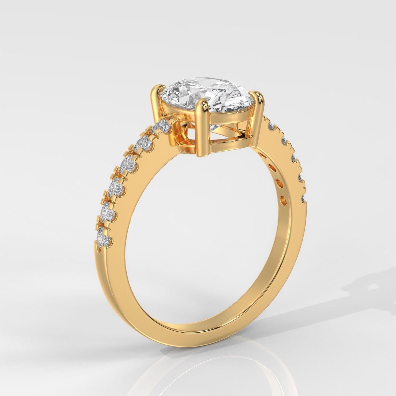 Oval Brilliant Cut Engagement Ring
