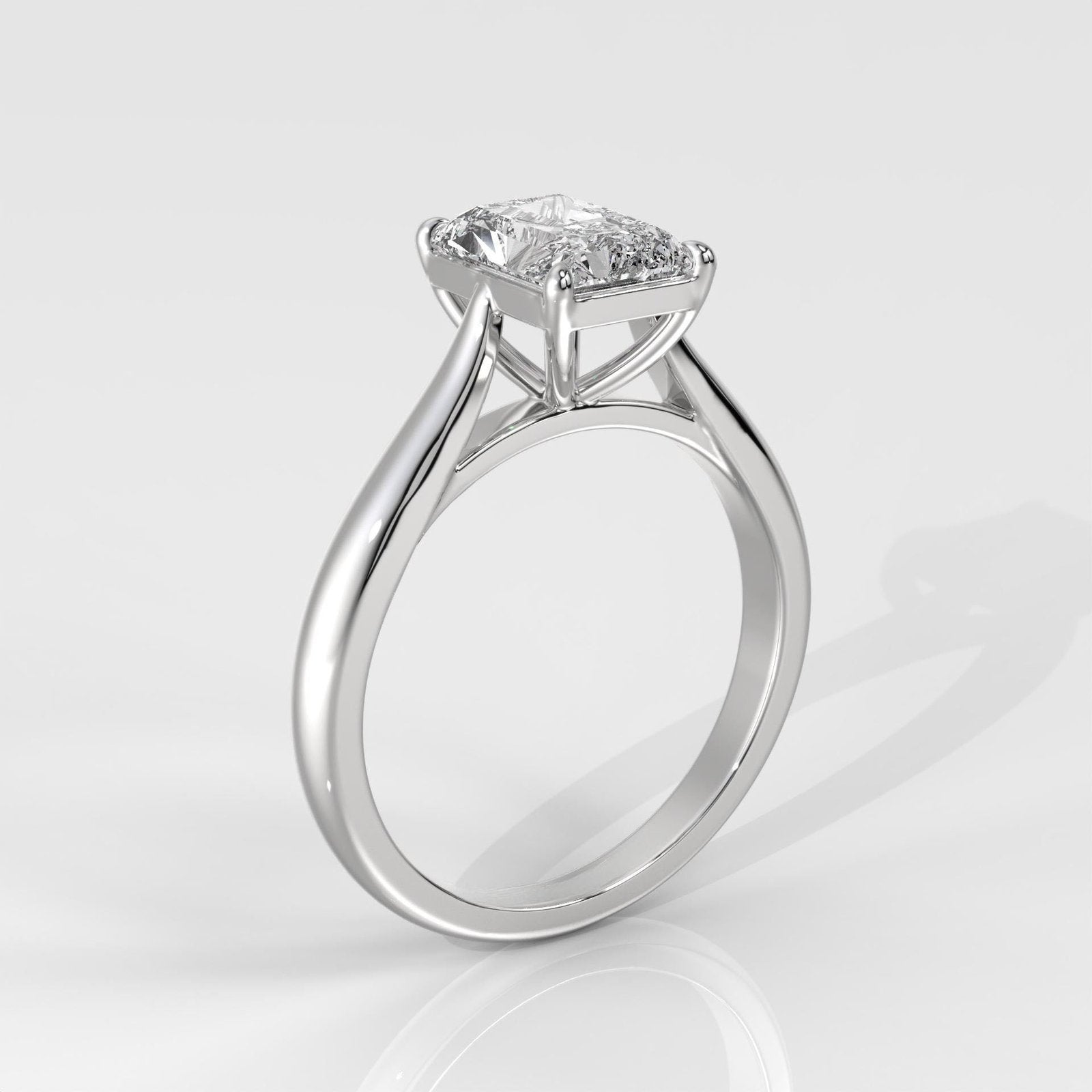 Radiant Cut Lab-Grown Diamond Solitaire Ring