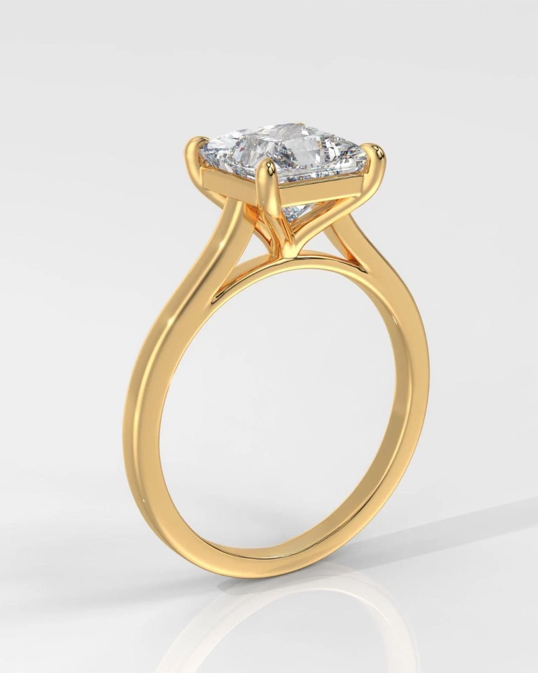 Princess Cut Lab Grown Diamond Engagement Ring