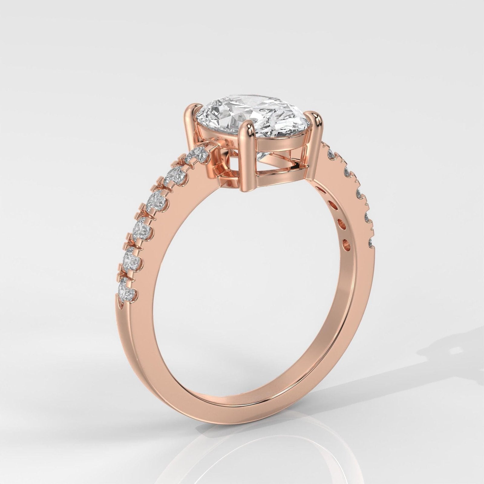 Oval Brilliant Cut Engagement Ring