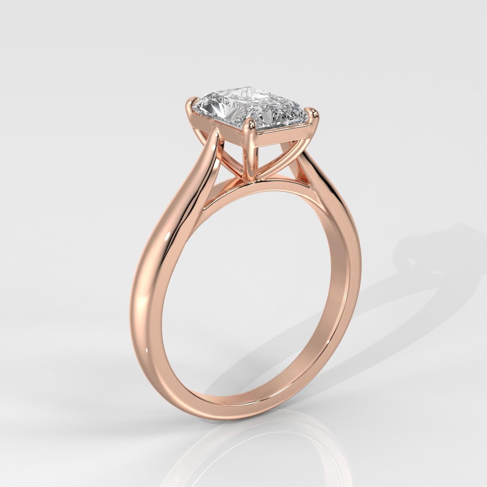 Radiant Cut Lab-Grown Diamond Solitaire Ring