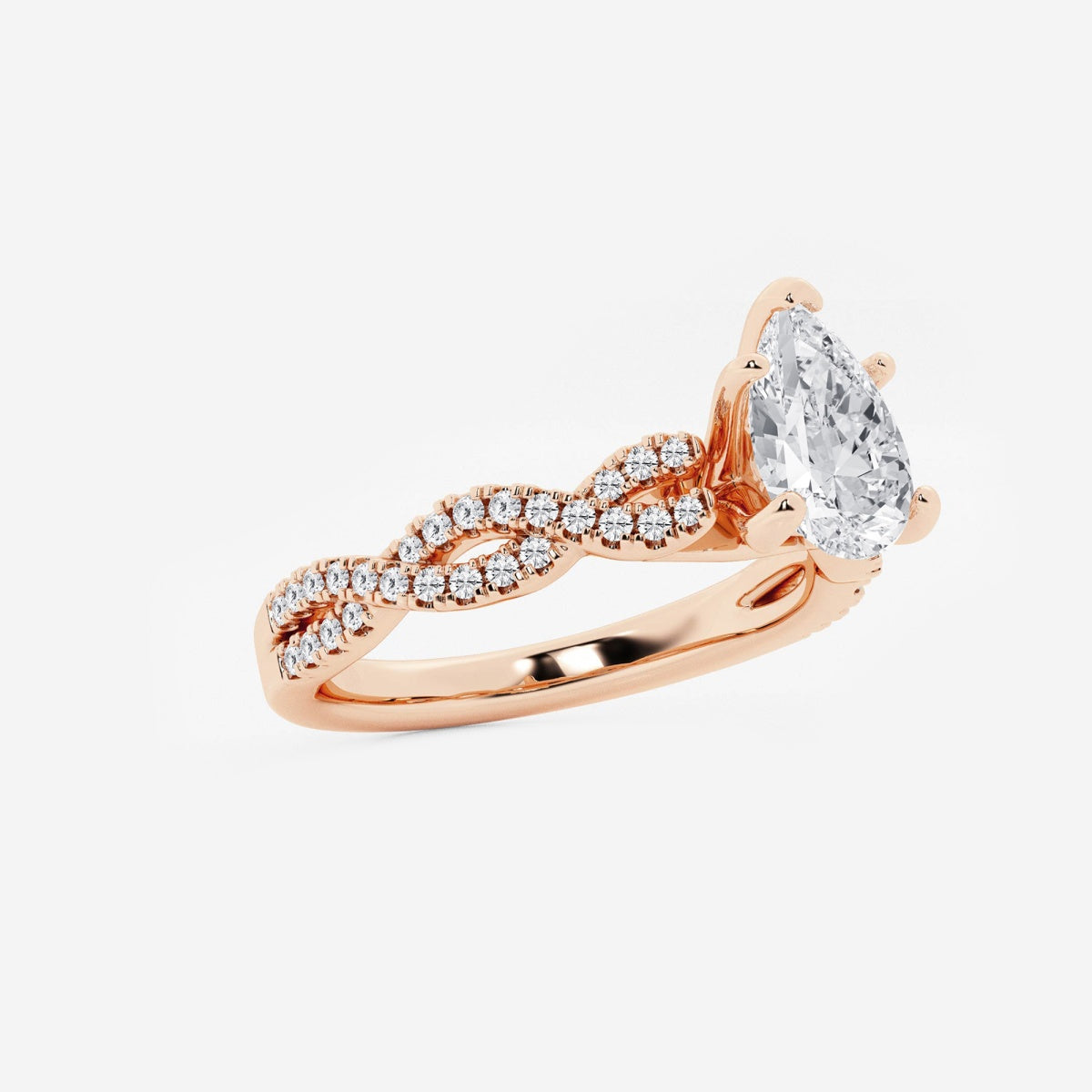 Arden - Double Twist Design Engagement Ring