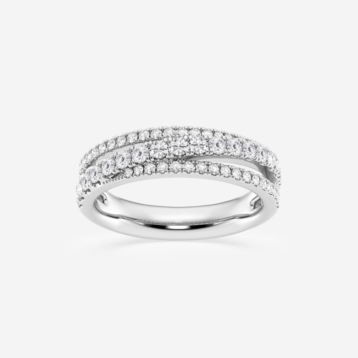 Sylvie - Graceful Crossover Design Rings