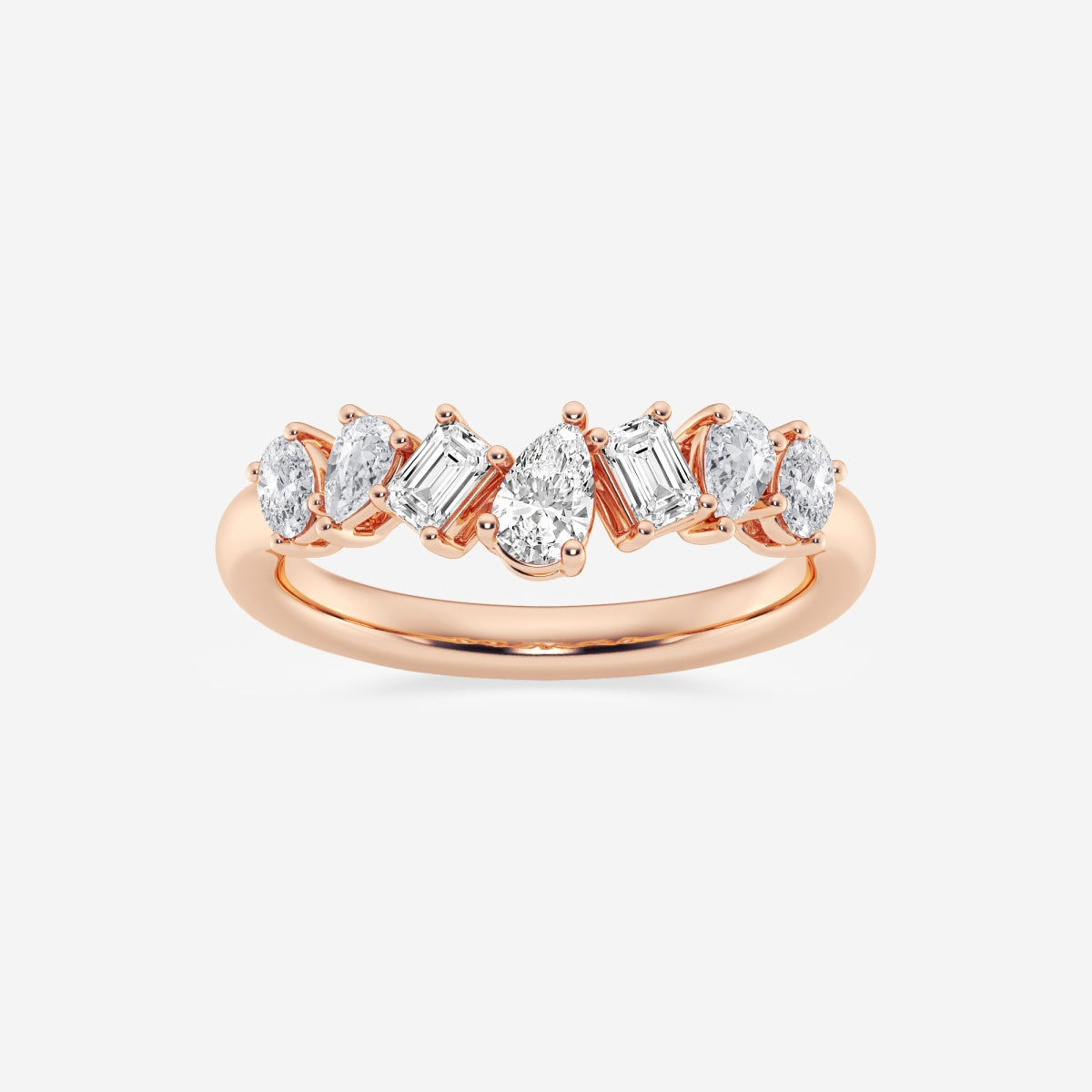 Myra - Contoured Multi-Shape Design Rings