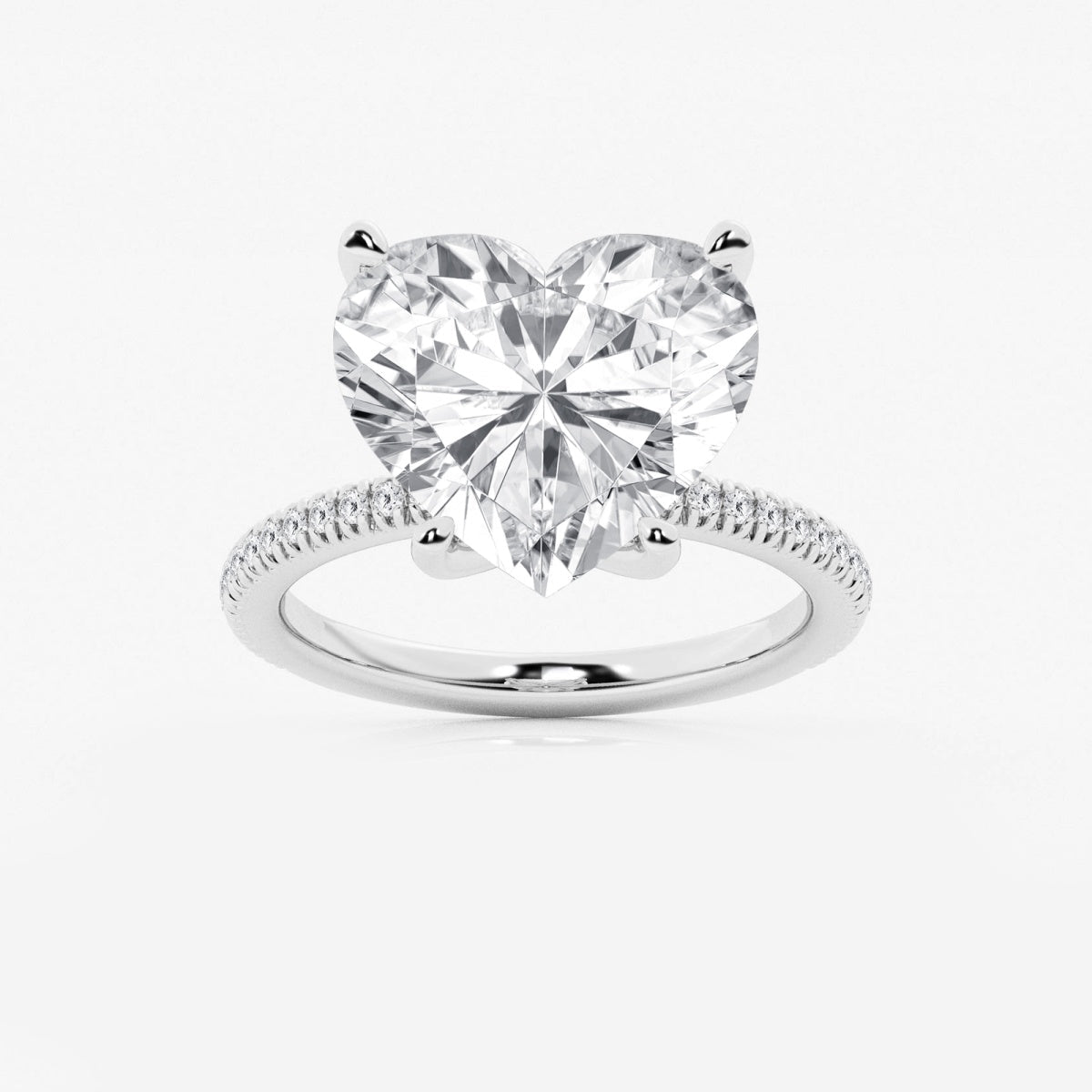 Camila - Scalloped Pave Design Engagement Ring
