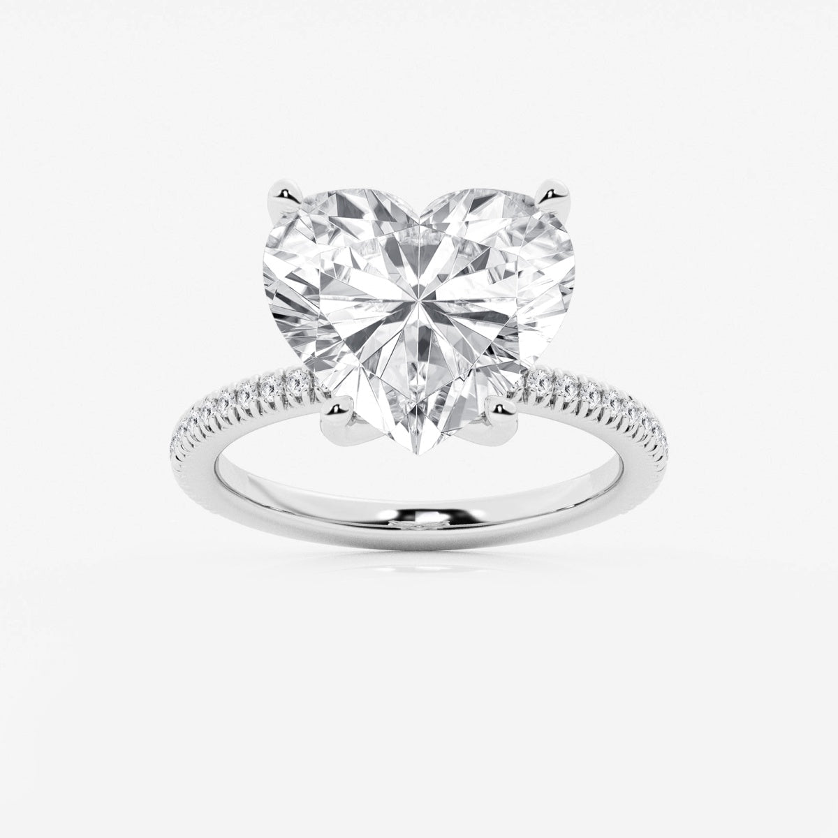 Camila - Scalloped Pave Design Engagement Ring