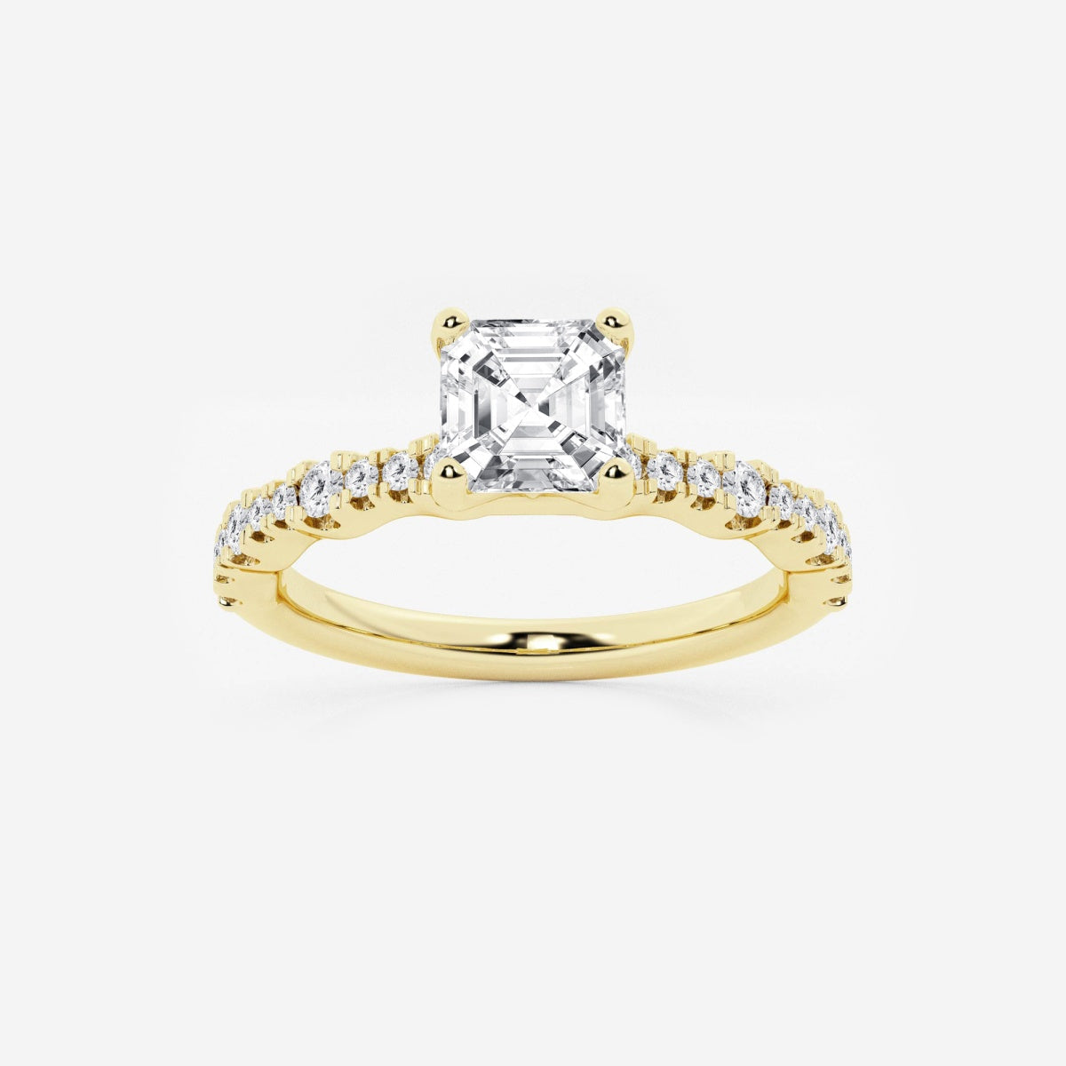 Clara - Station Side Stones Engagement Ring
