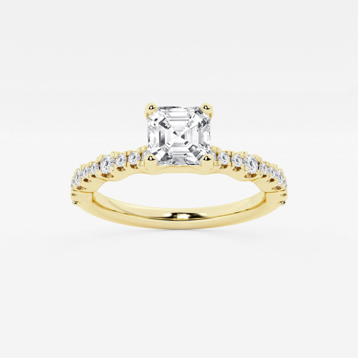 Clara - Station Side Stones Engagement Ring