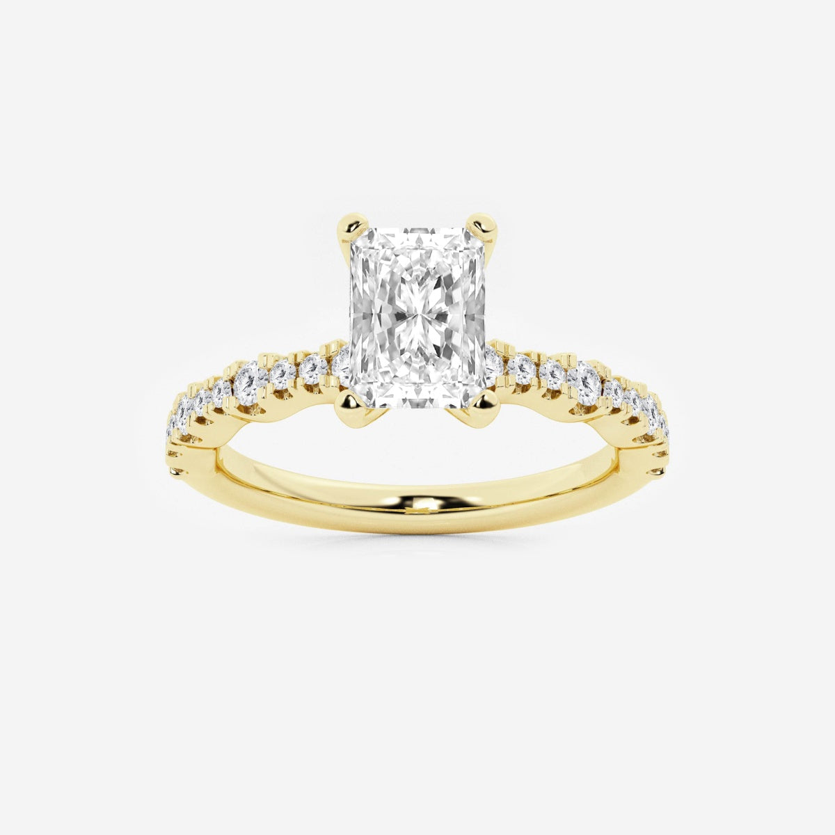 Clara - Station Side Stones Engagement Ring