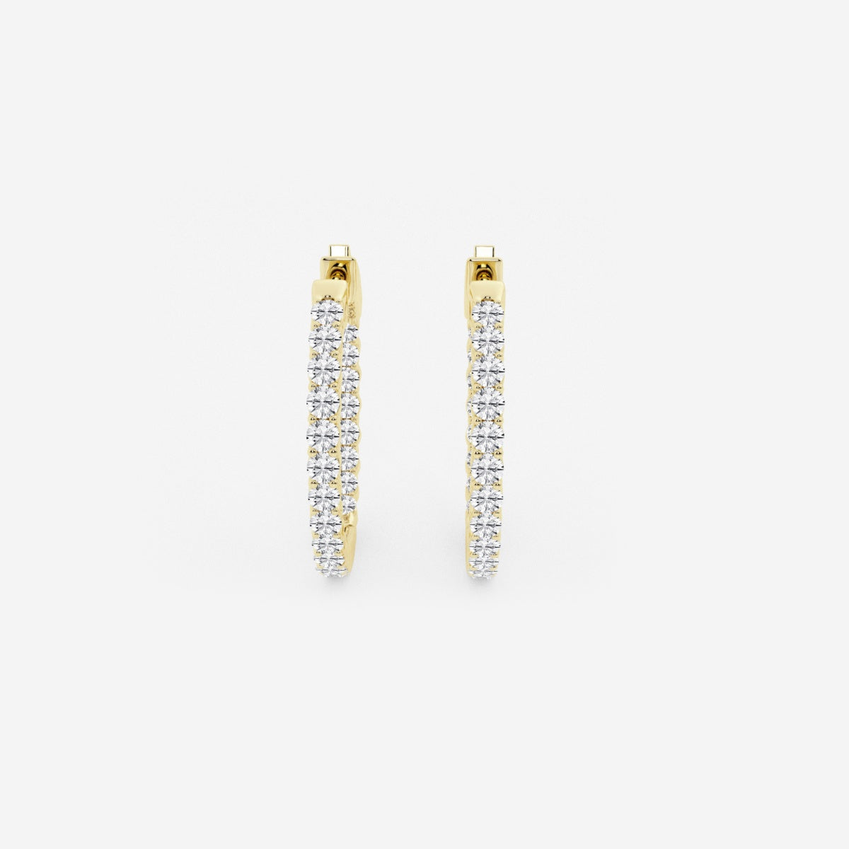 Bethany-Diamond Hoop Earrings for Women