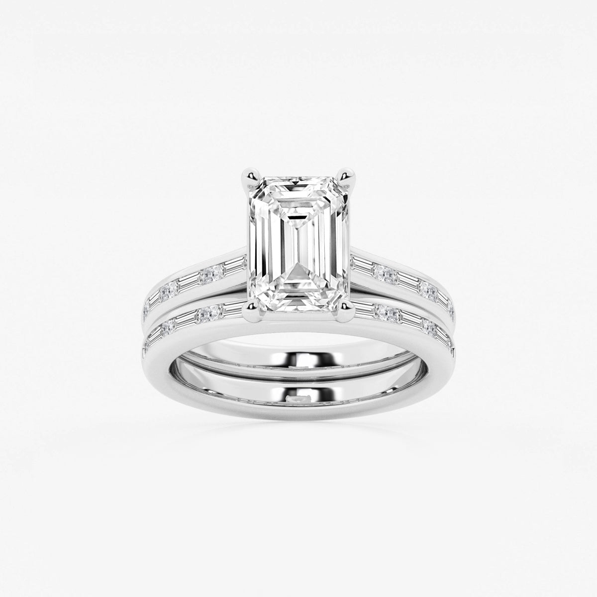 Evangeline - Intricate Side Accents Engagement Ring
