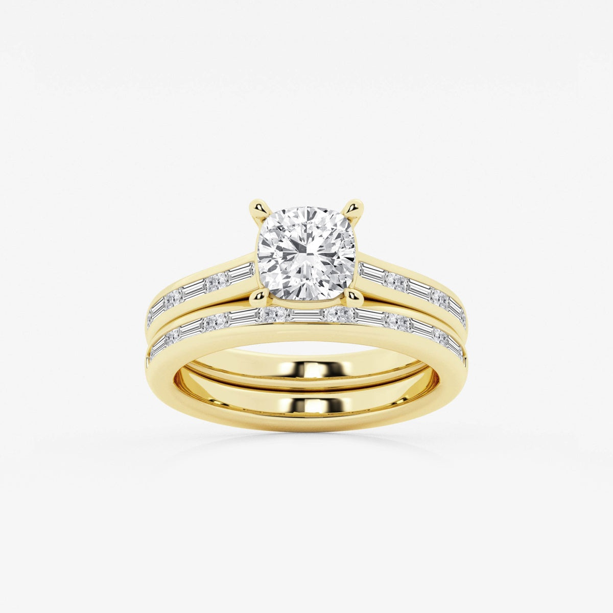 Evangeline - Intricate Side Accents Engagement Ring