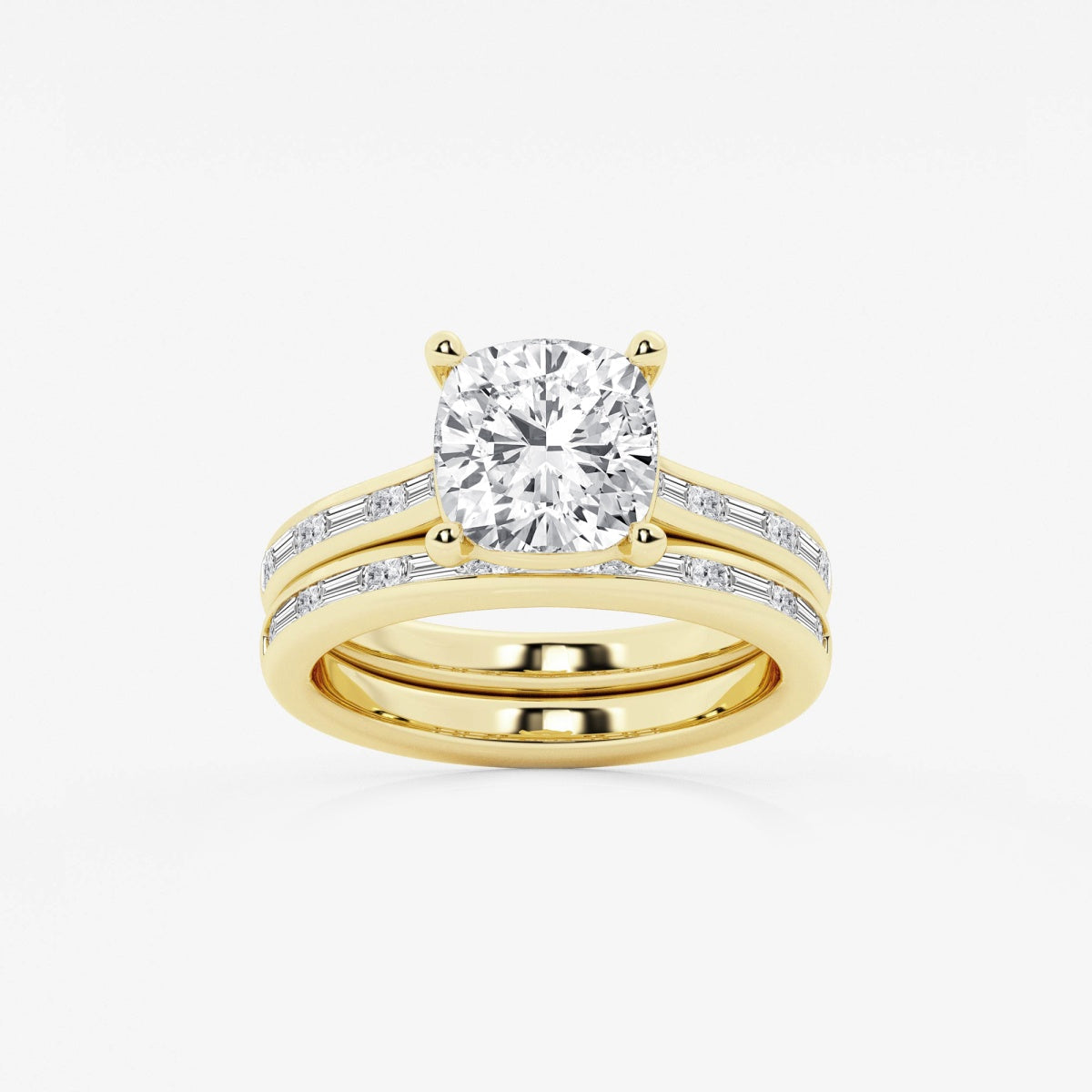 Evangeline - Intricate Side Accents Engagement Ring