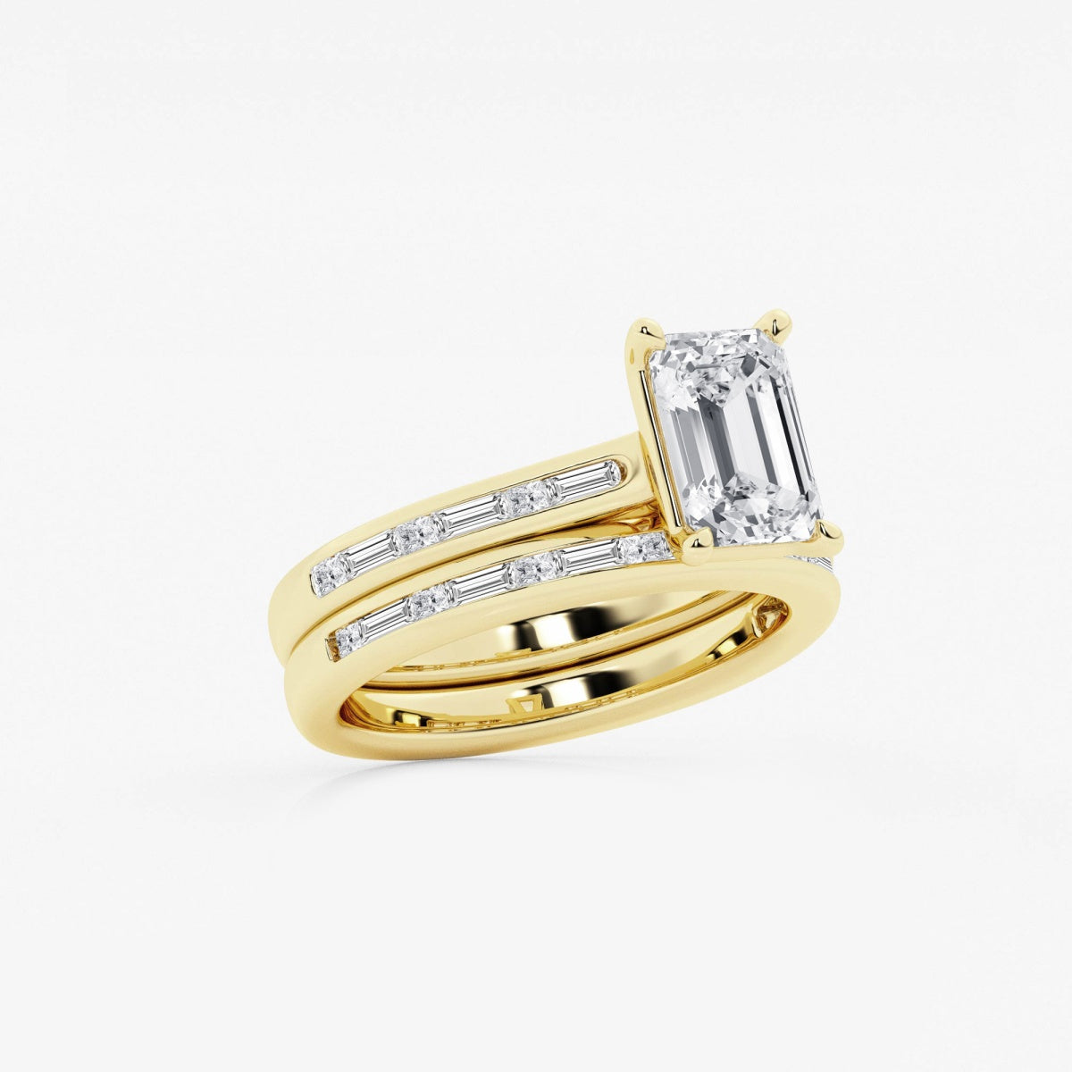 Evangeline - Intricate Side Accents Engagement Ring