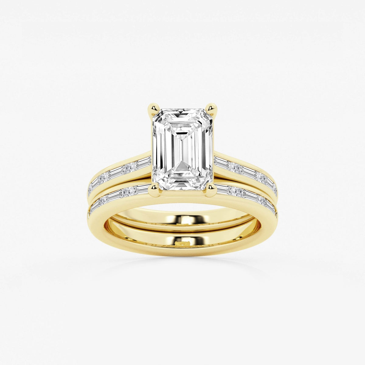 Evangeline - Intricate Side Accents Engagement Ring