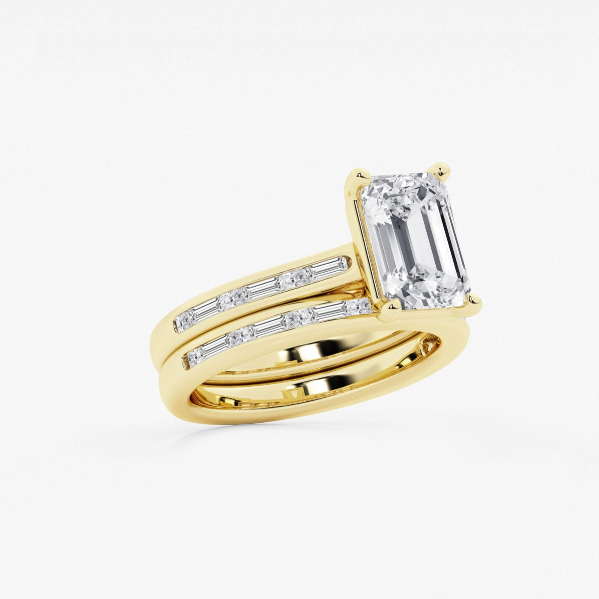Evangeline - Intricate Side Accents Engagement Ring