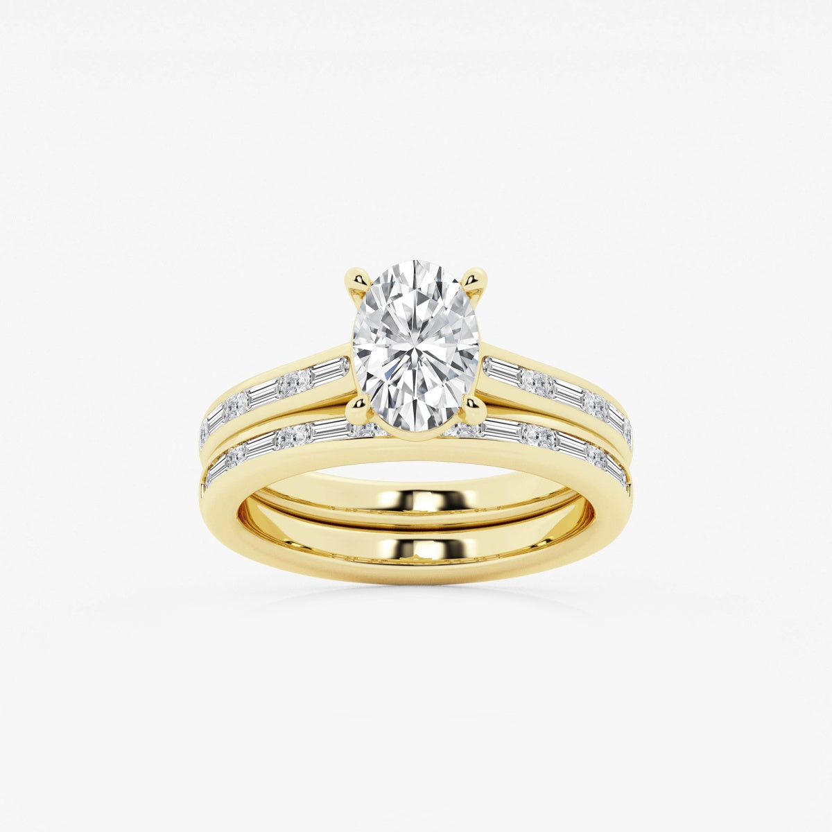 Evangeline - Intricate Side Accents Engagement Ring