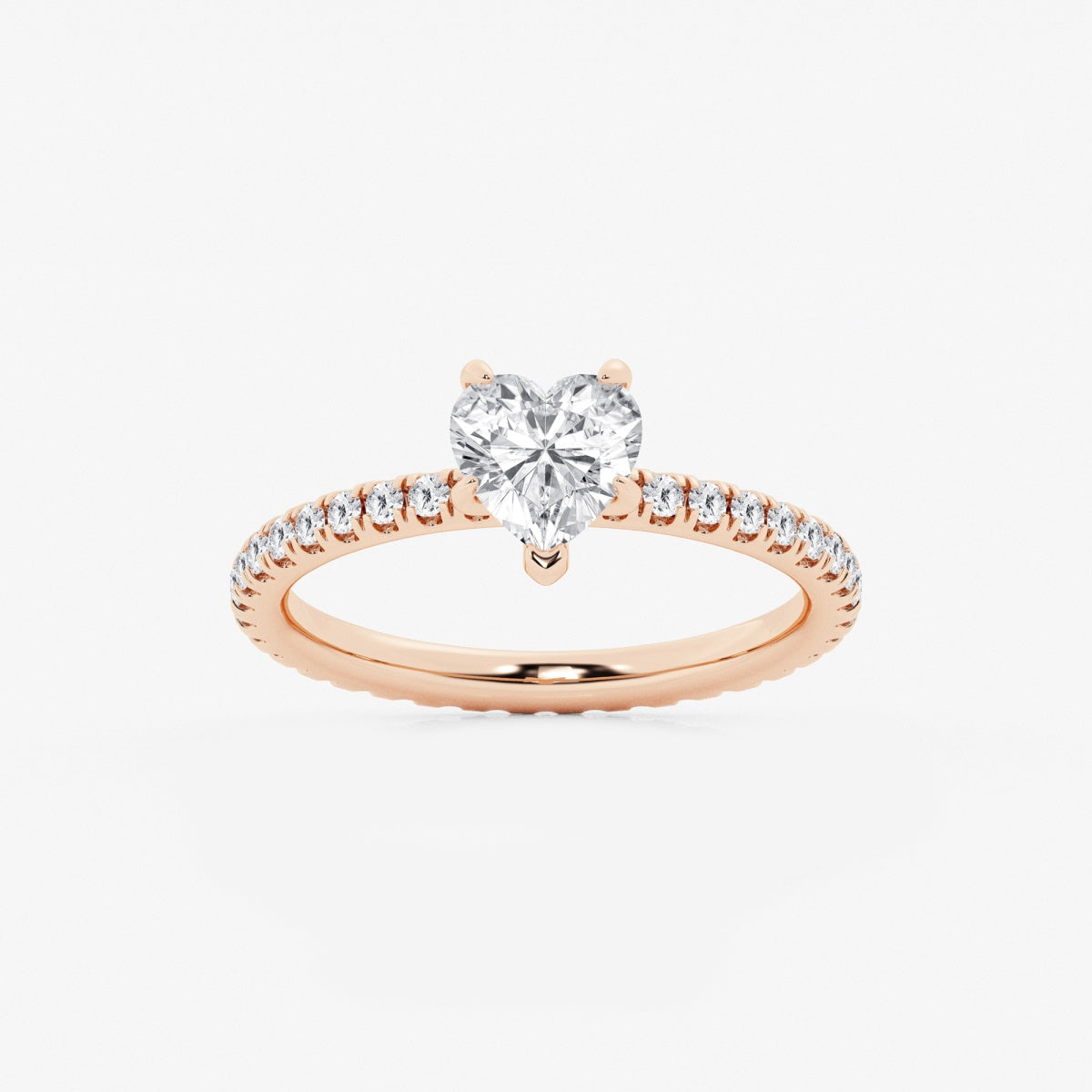 Evelyn - Eternity Side Stones Engagement Ring