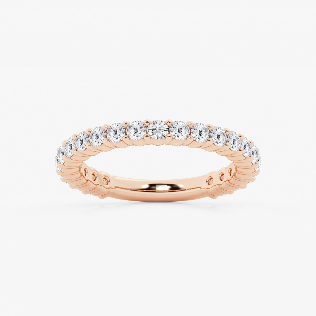 Lia - Shared Prong Eternity Wedding Ring