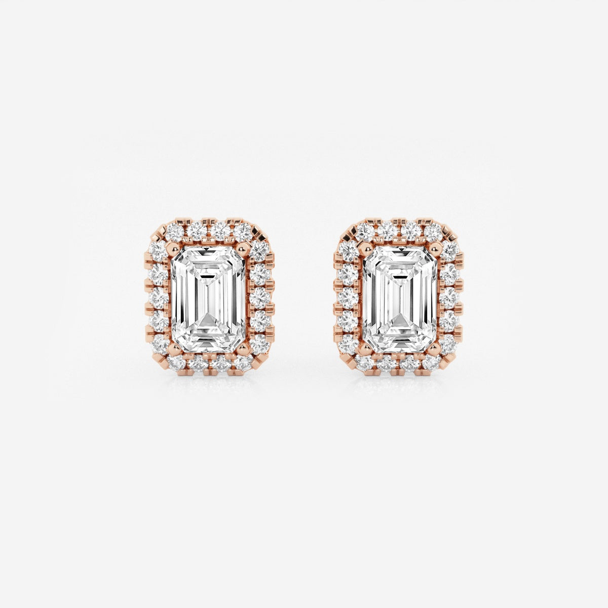 Haley - Radiant Halo Design Earrings