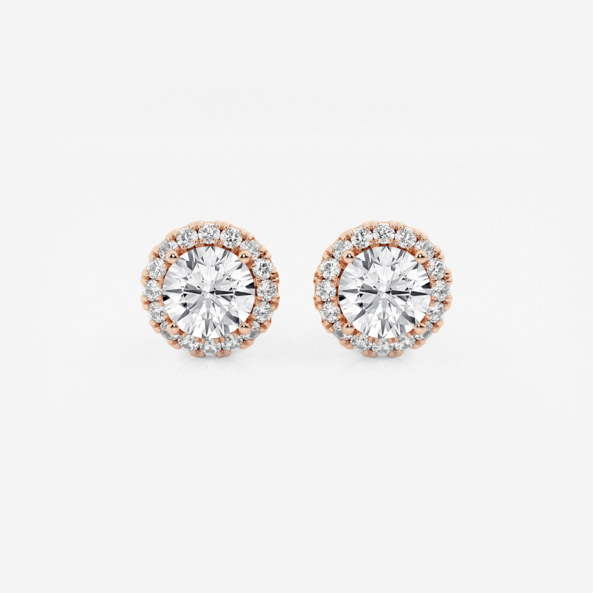 Haley - Radiant Halo Design Earrings