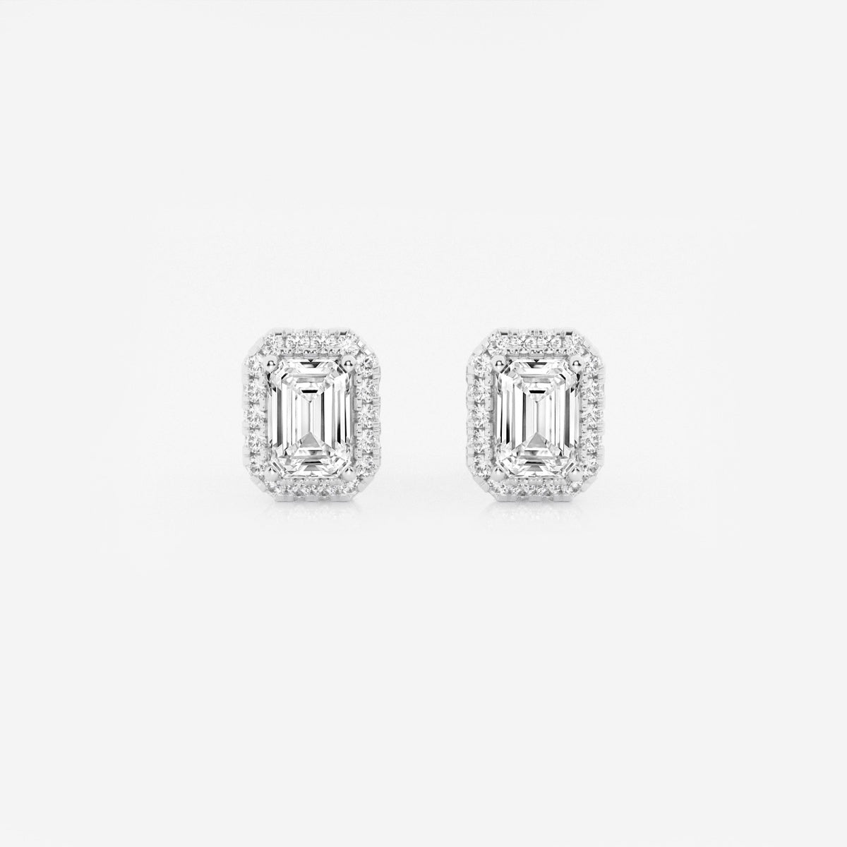 Haley - Radiant Halo Design Earrings