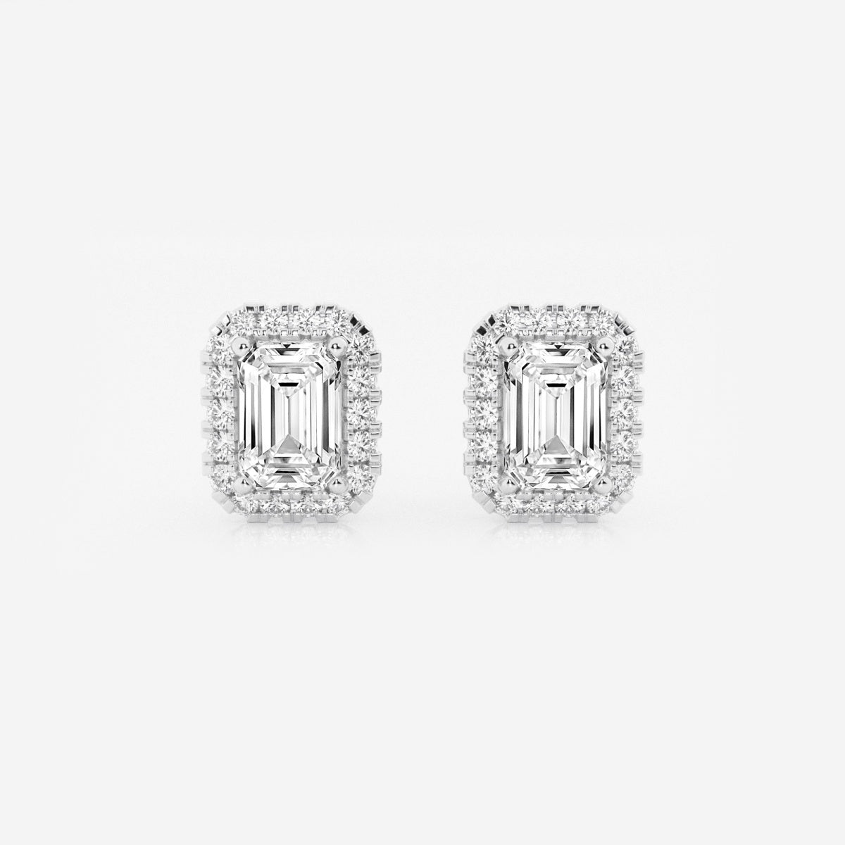 Haley - Radiant Halo Design Earrings