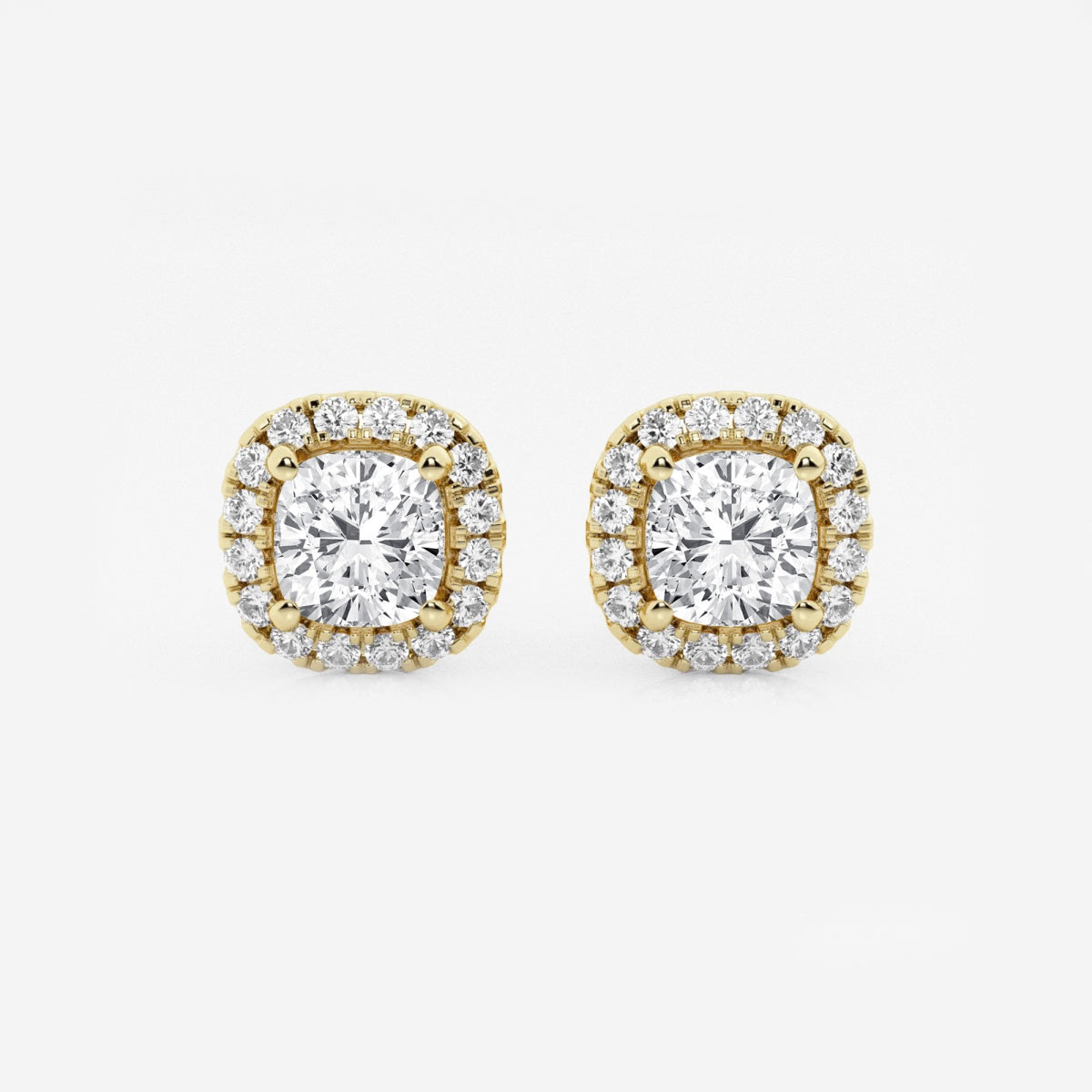 Haley - Radiant Halo Design Earrings