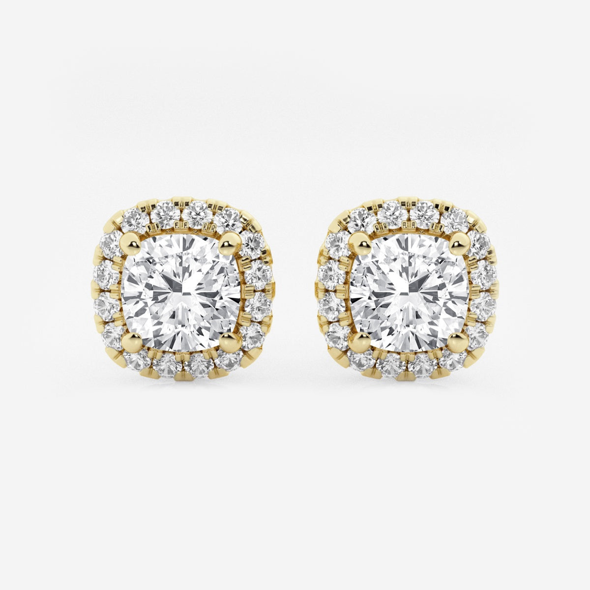 Haley - Radiant Halo Design Earrings