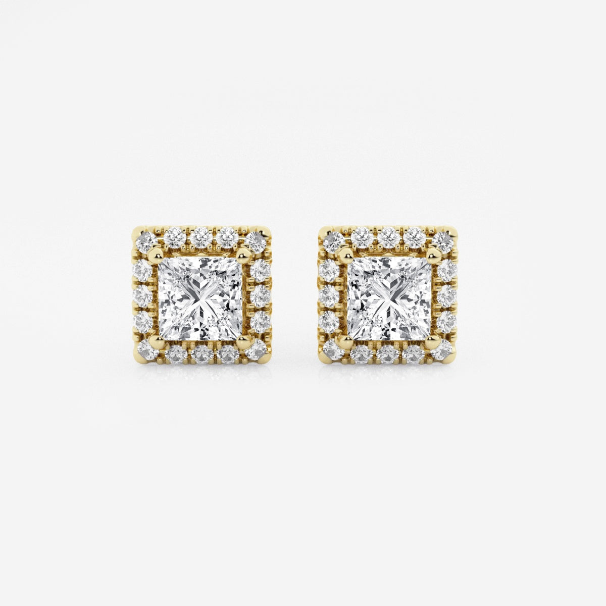 Haley - Radiant Halo Design Earrings