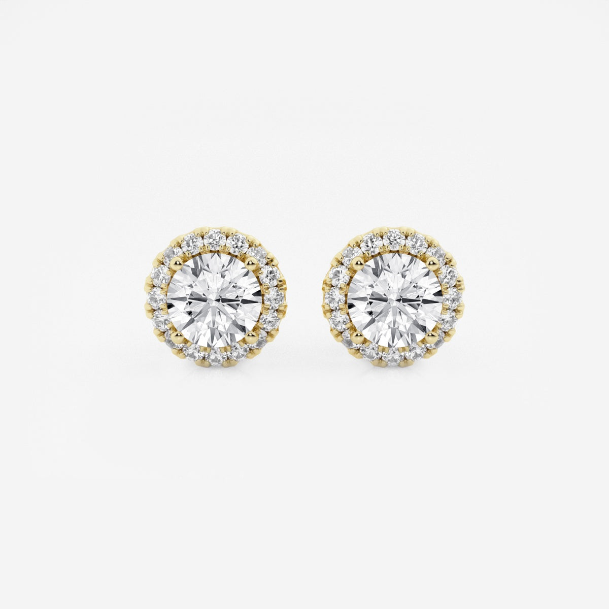 Haley - Radiant Halo Design Earrings