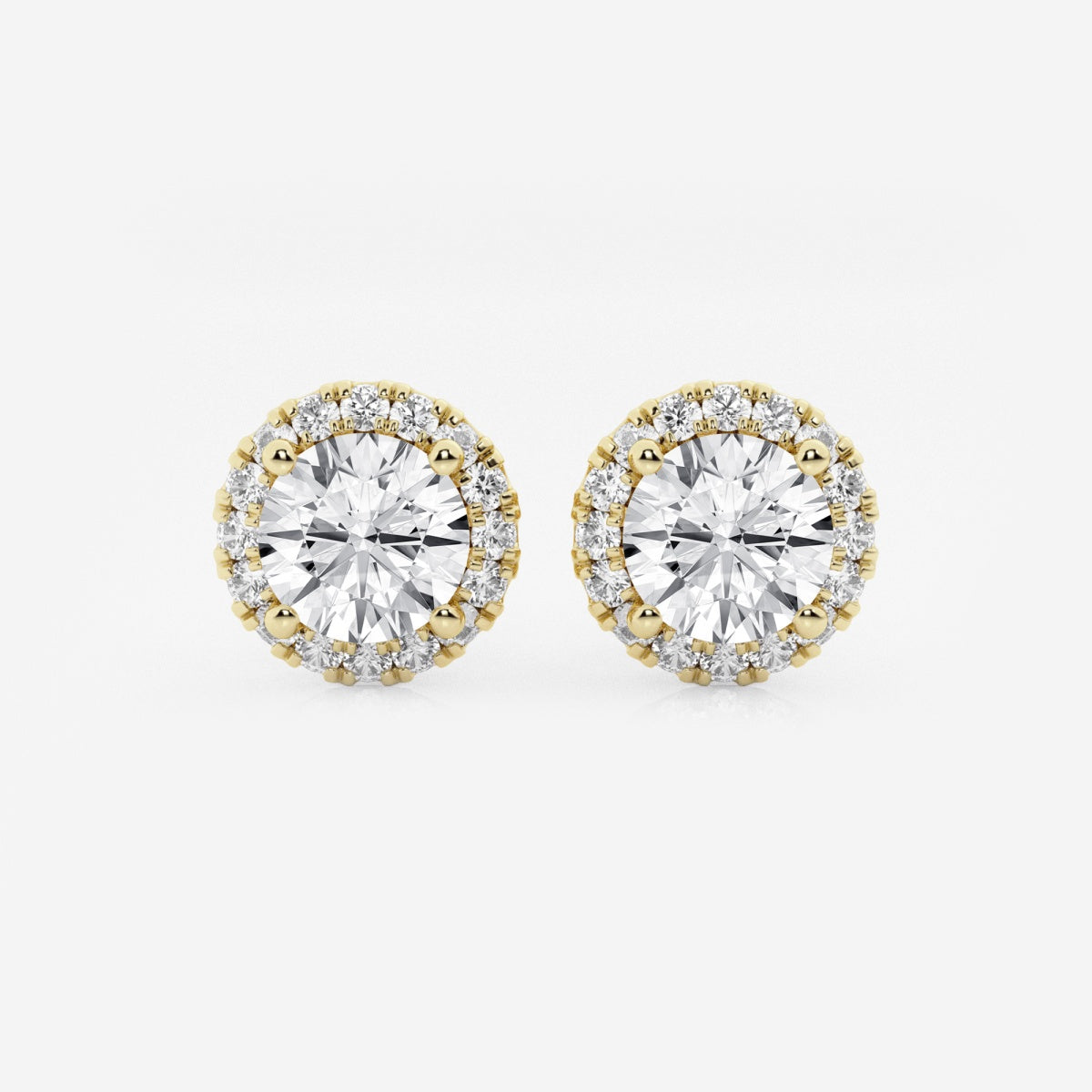 Haley - Radiant Halo Design Earrings