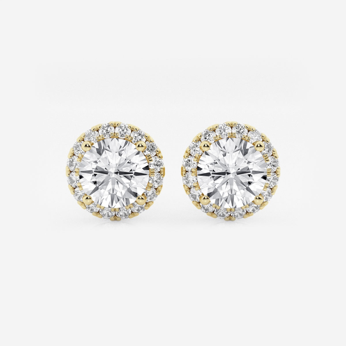 Haley - Radiant Halo Design Earrings