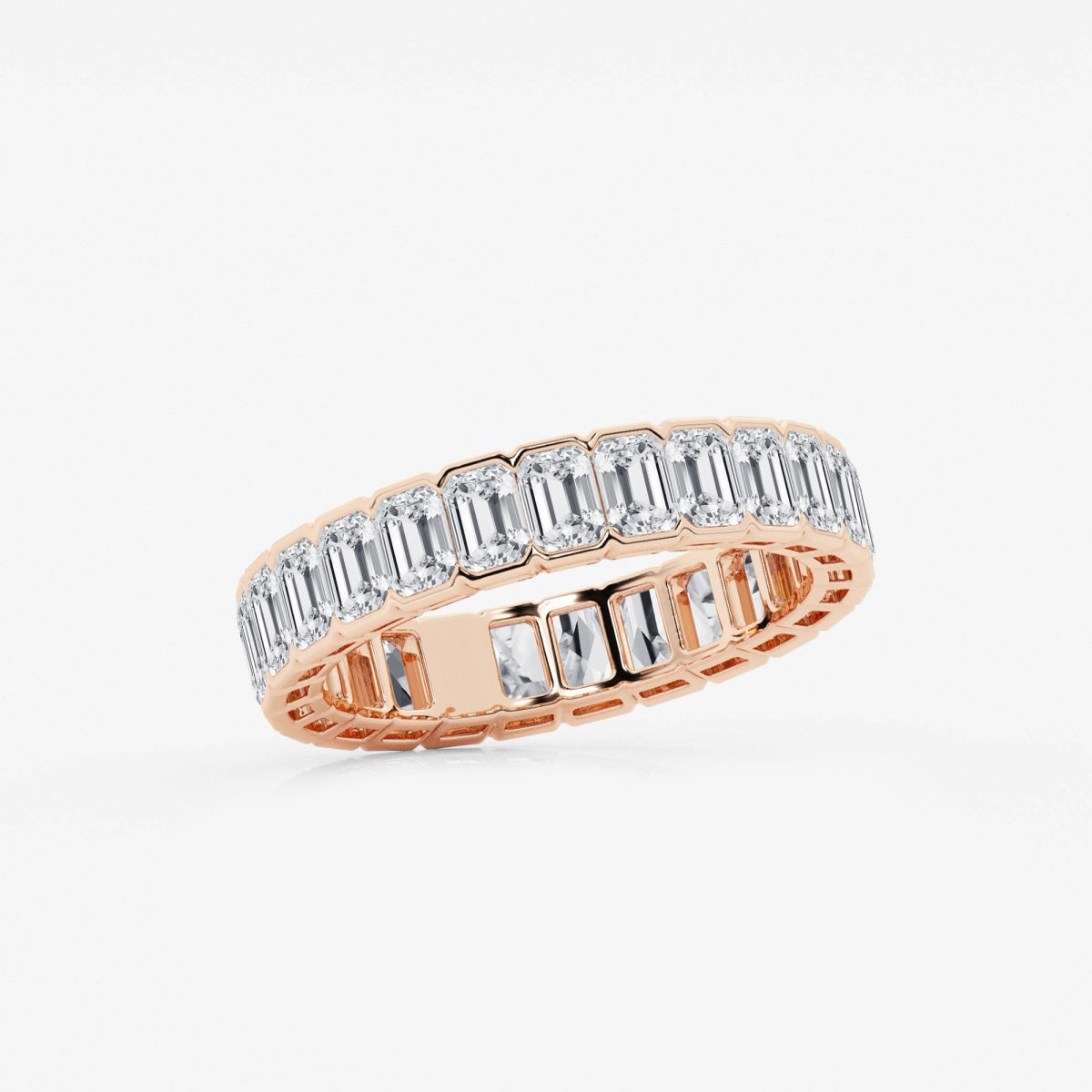 Harper - Half Bezel Sophistication Wedding Ring
