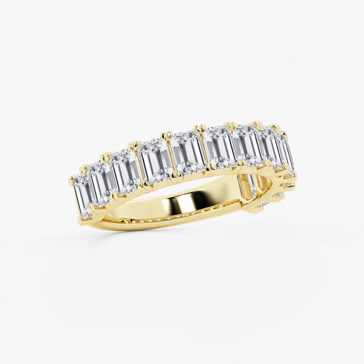 Khloe - Radiant Emerald Band Wedding Ring