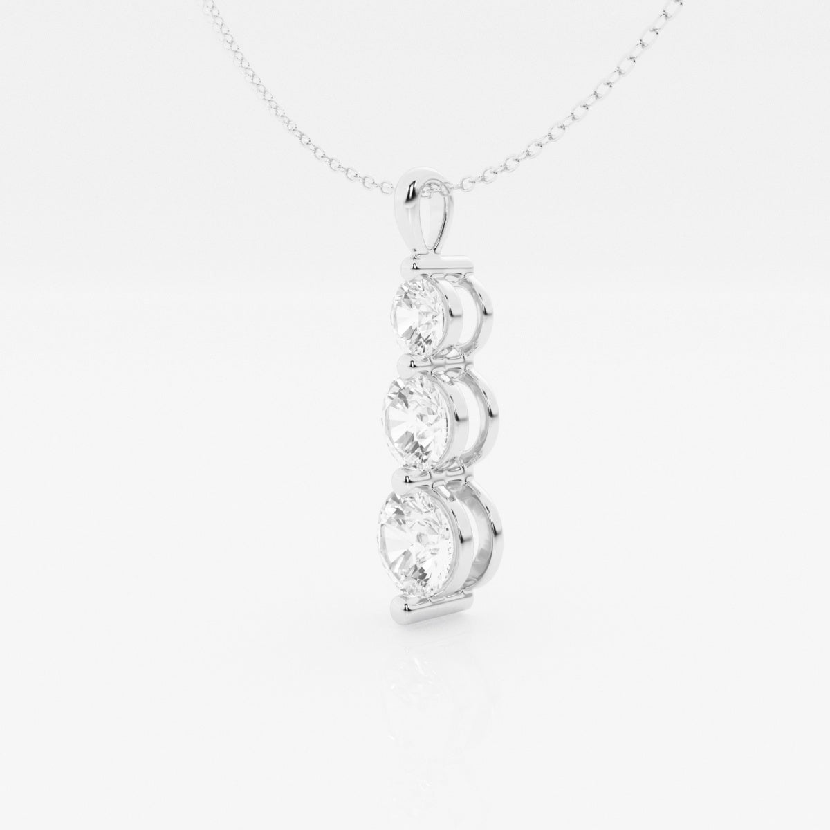 Khaleesi - Cascading Three-Stone Design Necklaces