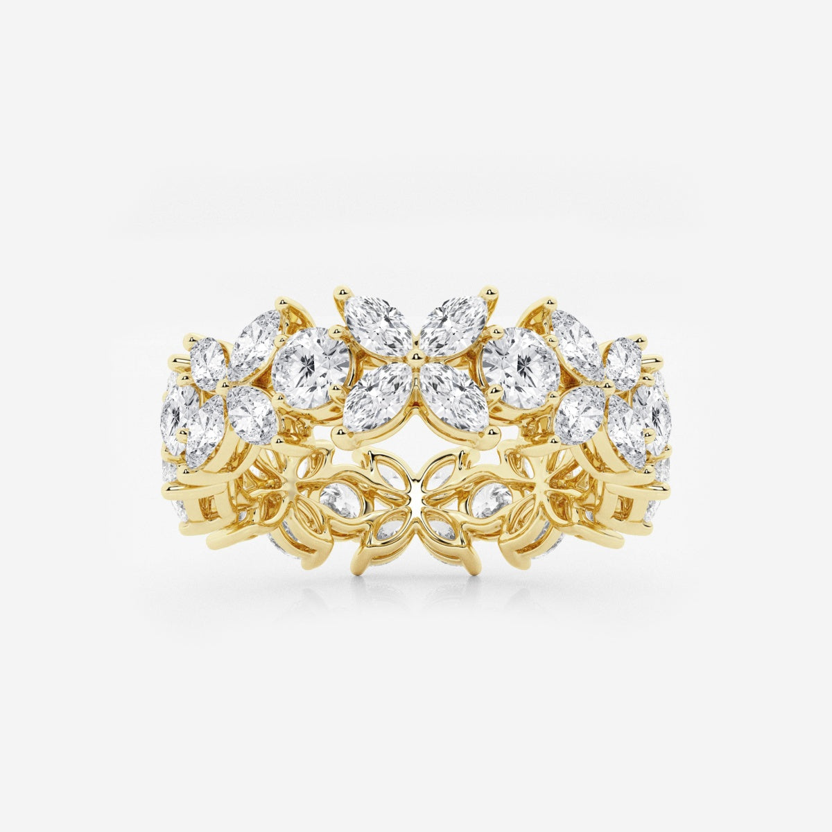 Diana - Floral-Inspired Eternity Wedding Ring