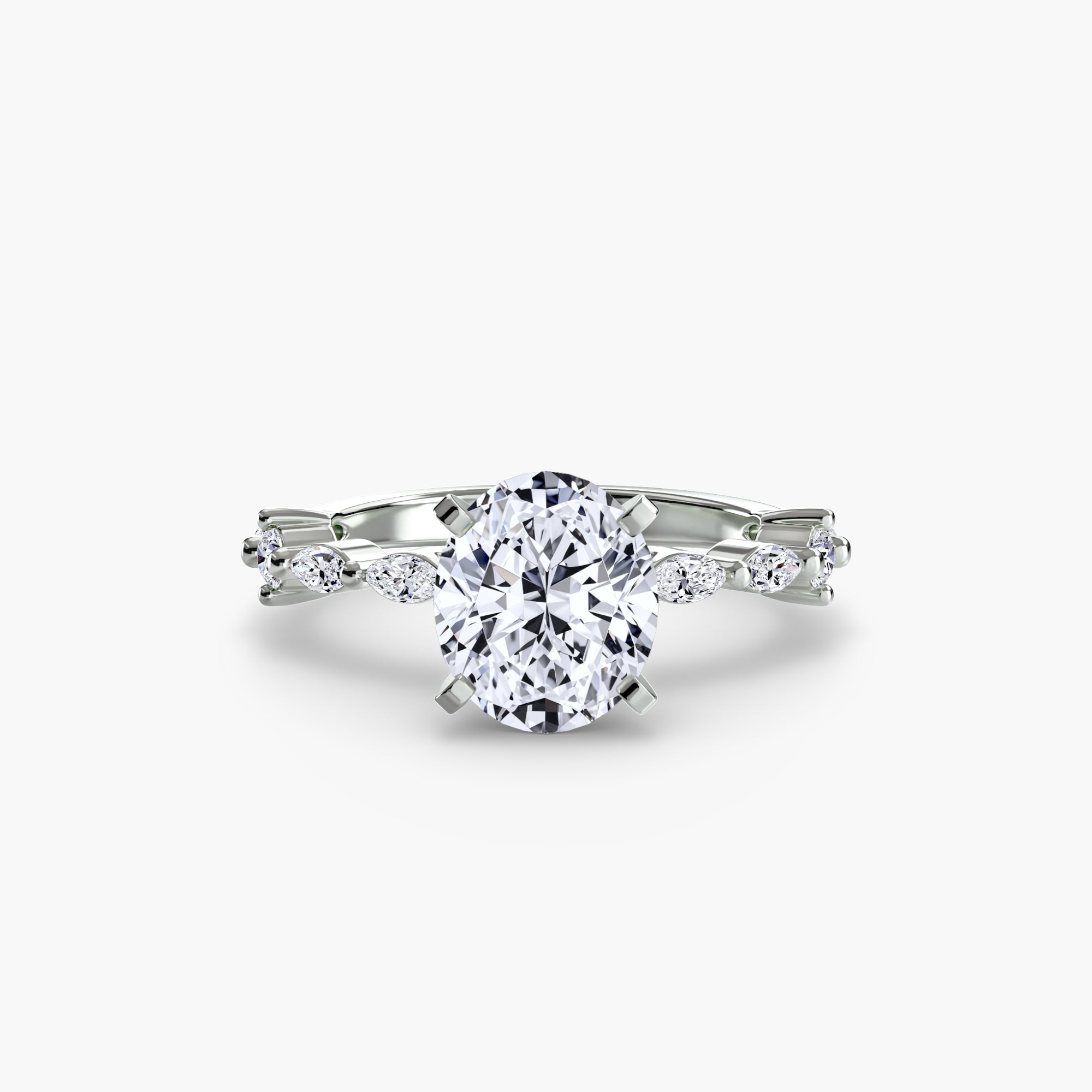 Solitaire with Eternity PavÃ©