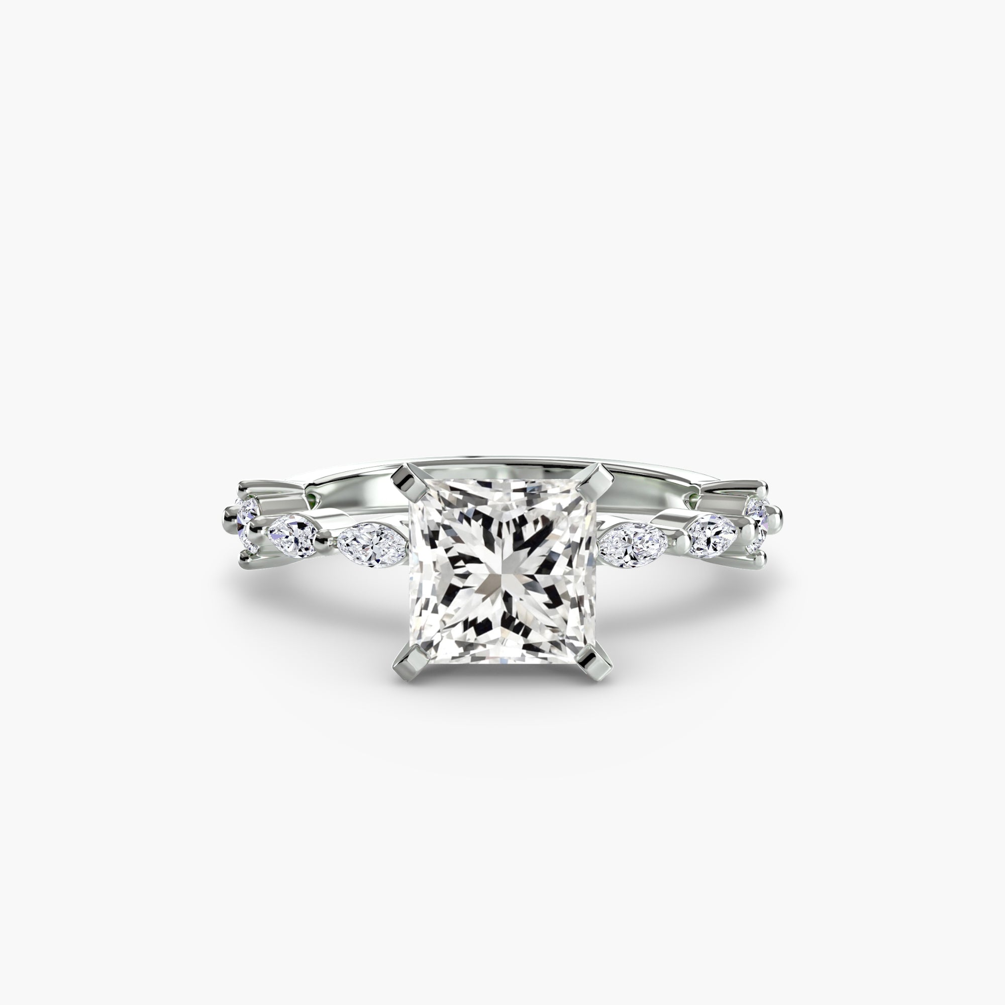 Solitaire with Eternity PavÃ©