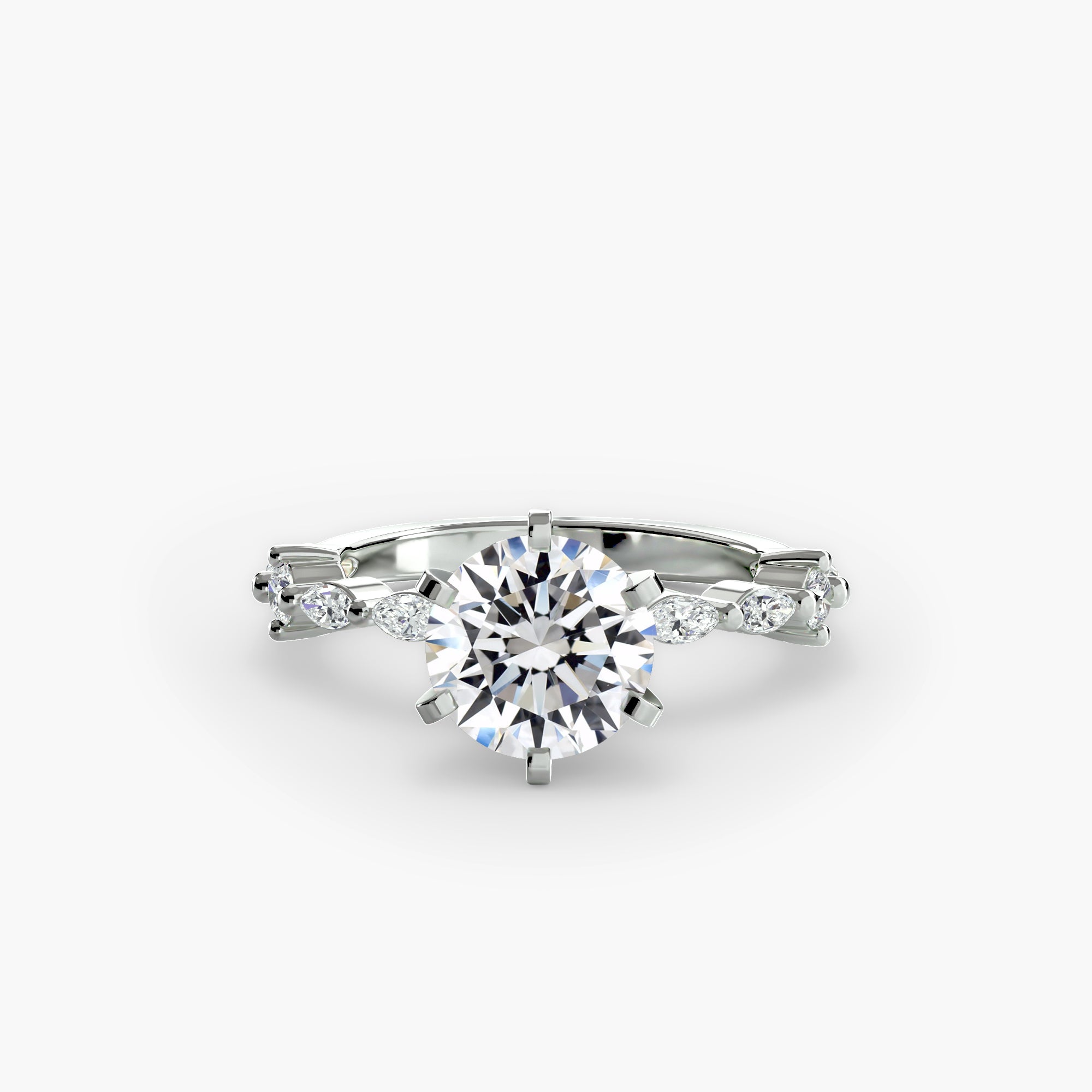 Solitaire with Eternity PavÃ©