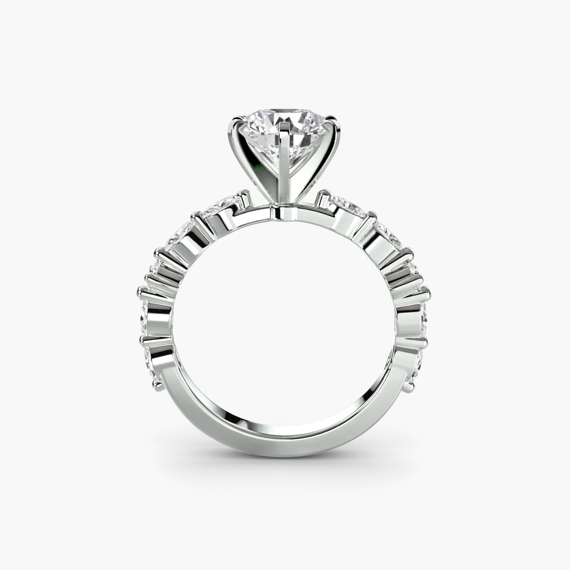 Solitaire with Eternity PavÃ©
