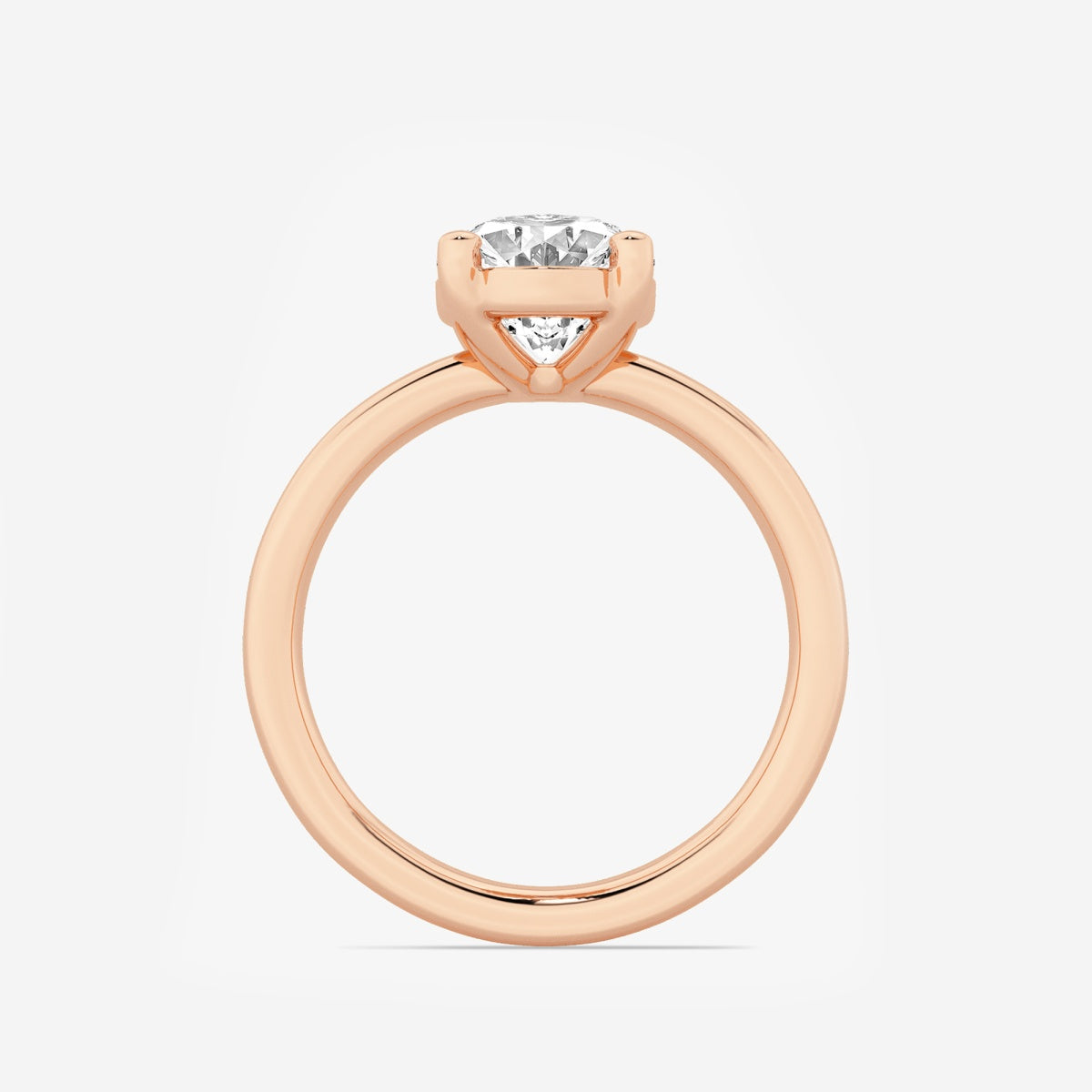 Nora - Low Setting Solitaire Engagement Ring
